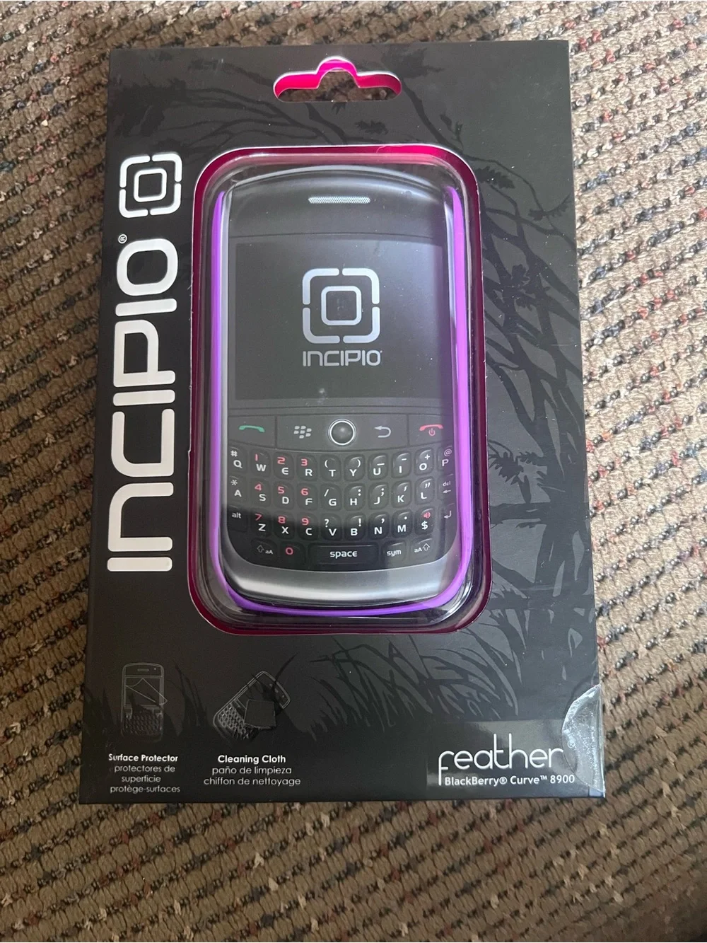 Incipio Feather Slim Protective Case for BlackBerry Curve 8900 - Purple